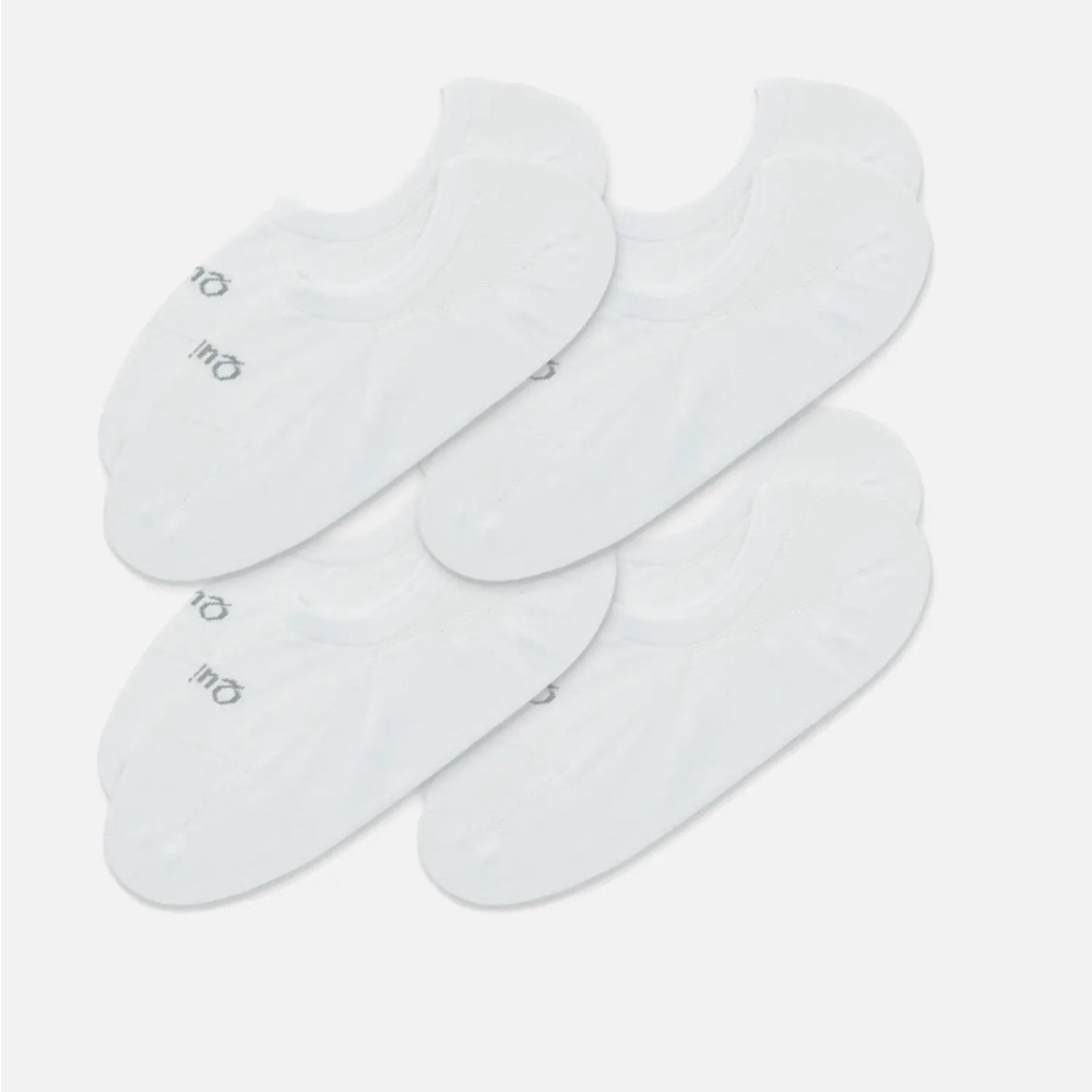 Quince Everyday Lightweight Cotton No-Show Socks (4-pack)